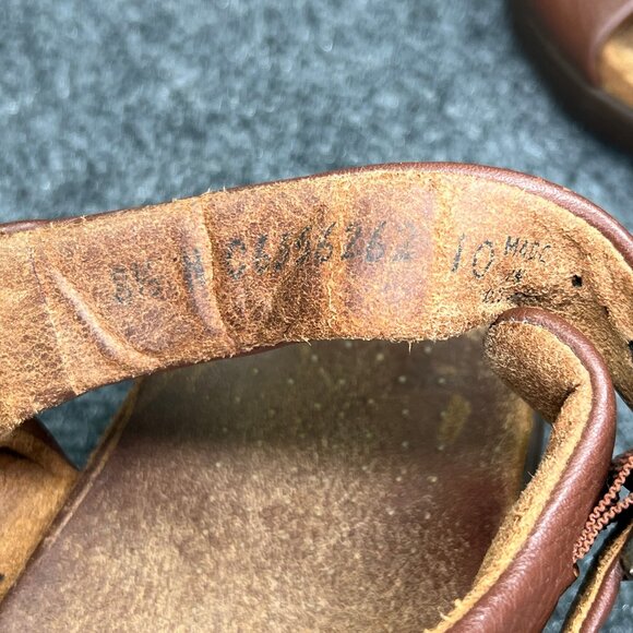 SAS Relaxed Amber Sandals Women's Size 8.5 Brown Leather Buckle Strap Comfort - Picture 13 of 15